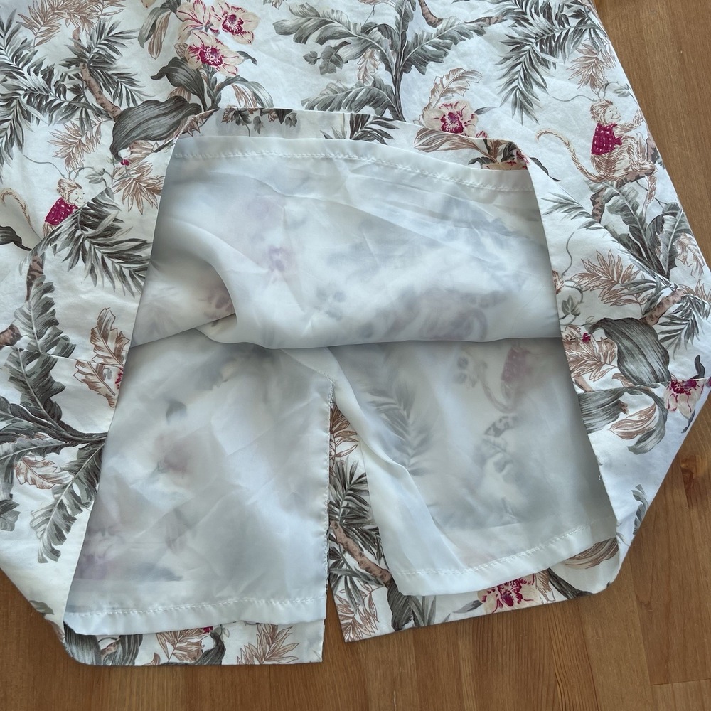 Vintage Talbots Skirt Size 4 Monkeys Jungle Lined Cotton USA MADE A Line Cute - Picture 15 of 15